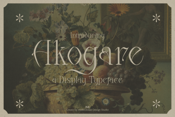 Akogare Display Font for Bold, Elegant Branding