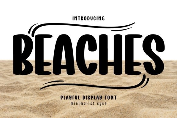 Beaches Display Font for Web Design and Digital Branding