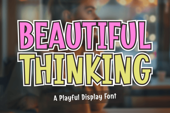 Beautiful Thinking Font: Nostalgic Display Typeface for Editors