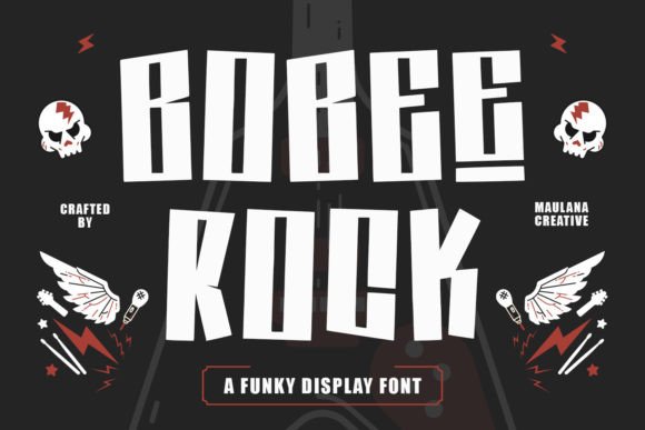 Bobee Rock Display Font for Whimsical Product Designs