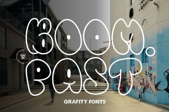 Boom Past: A Contemporary Graffiti Font for Digital Branding