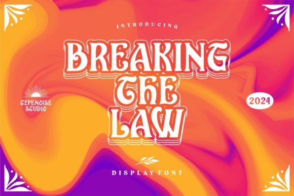 Breaking the Law: A Vintage Display Font for Editorial Layouts