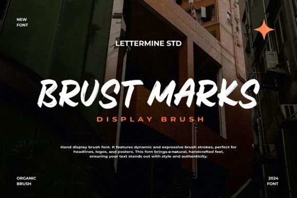 Brust Marks: A Display Brush Font for Editorial Design