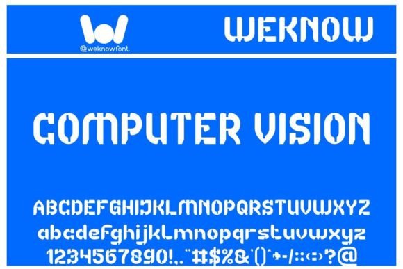 Computer Vision Display Font for Handmade Product Design