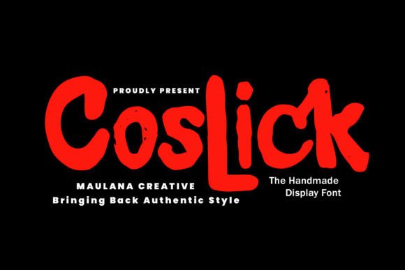 Coslick Display Font for Web Design and Digital Branding
