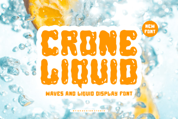 Crone Liquid Font for Dynamic Branding Projects