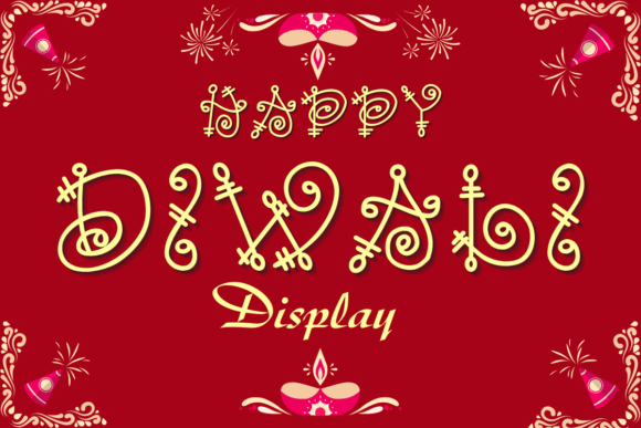 Diwali Display Font for Handmade Crafts and Product Design