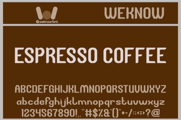 Espresso Coffee Display Font Review for Web Designers