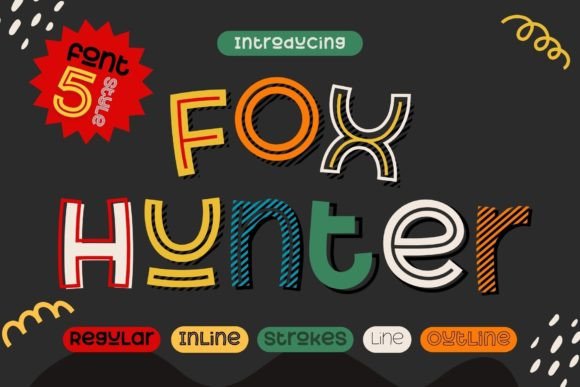 Fox Hunter Display Font for Editorial Design