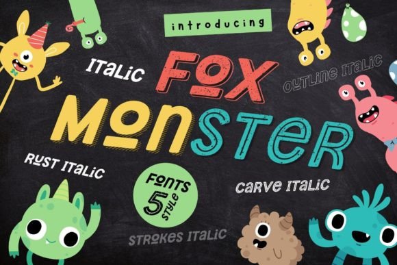 Fox Monster: A Playful Italic Display Font for Editorial Design