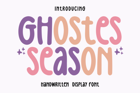 Ghostes Season Display Font for Handmade Product Designs
