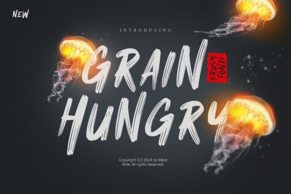 Grain Hungry Typeface for Authentic Web Design and Display Projects