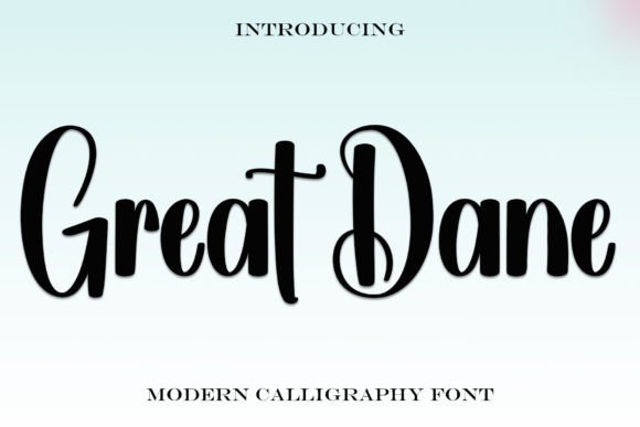 Great Dane Display Font for Festive Handmade Crafts and Printables