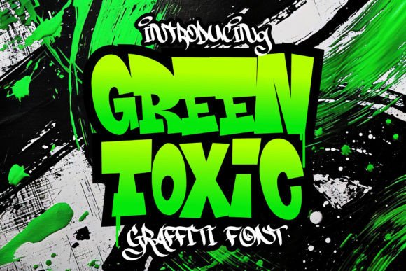 Green Toxic: A Bold Display Font for Small Business Branding