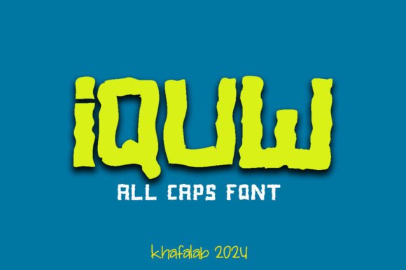 Iquw Display Font for Bold Branding and Sports Design