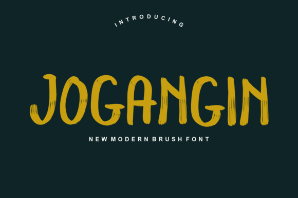 Jogangin: A Modern Brush Display Font for Bold Branding