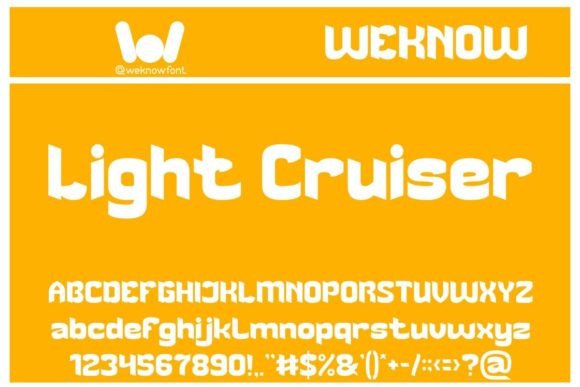 Light Cruiser: A Playful Display Font for Modern Branding