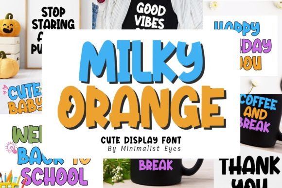 Milky Orange: A Quirky Display Font for Bold Editorial Design