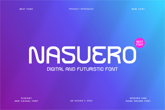 Nasuero Display Font for Editorial Design and Content Branding