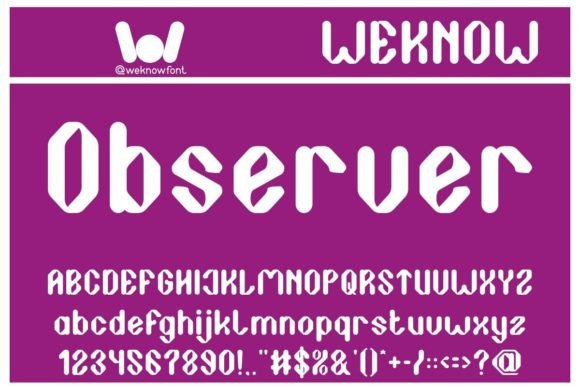 Observer: A Bold Display Font for Modern Web Design