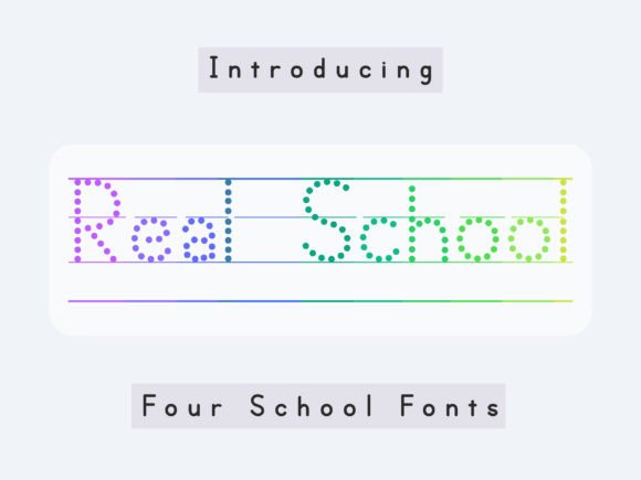 Real School Font: A Cute Display Typeface for Small Business Branding