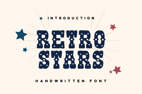 Retro Stars: A Handwritten Display Font for Branding