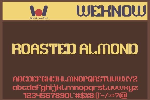 Roasted Almond: A Display Font with Vintage Character