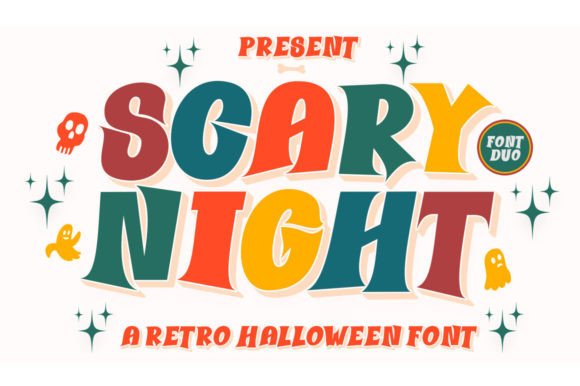 Scary Night Duo: A Retro Display Font for Digital Designers