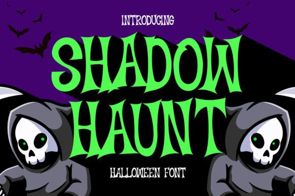 Shadow Haunt Display Font for Halloween Craft Projects