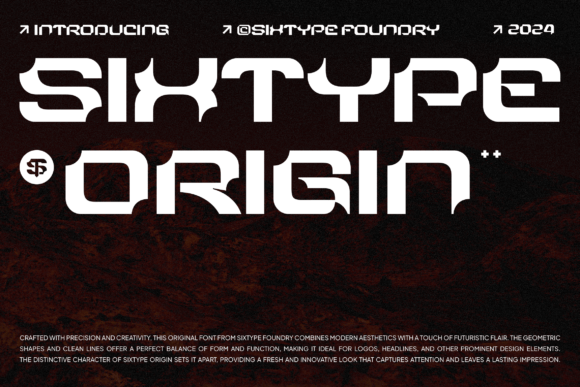 Sixtype Origin: A Display Font for Editorial Design and Publishing
