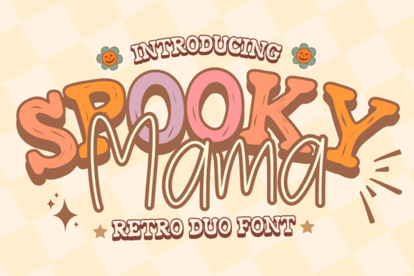 Spooky Mama Duo Font for Groovy Website Headers and Branding