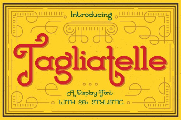Tagliatelle: A Display Font That Brings Motion to Your Campaign Titles