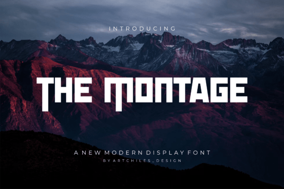 The Montage Typeface for Bold Display Projects