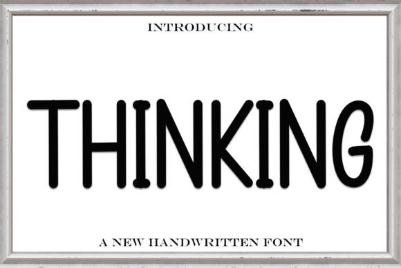 Thinking Display Font for Holiday Web Design and Festive Branding