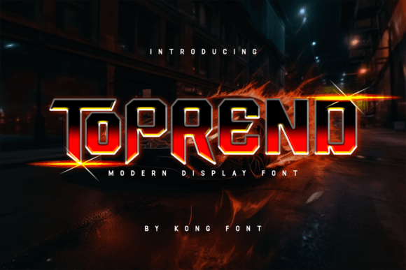 Toprend: A Bold Display Font for Vintage Editorial Design