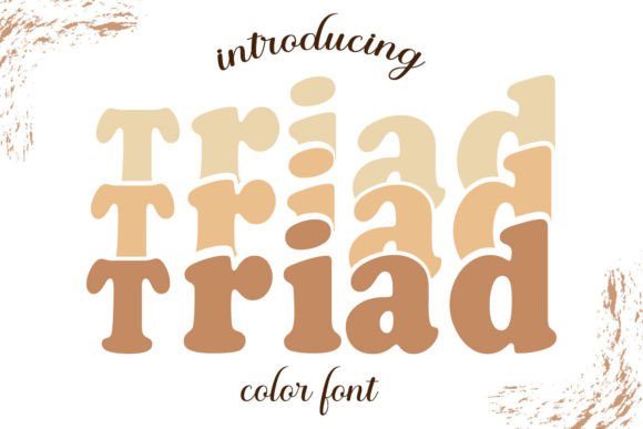 Triad Color: A Playful Display Font for Branding and Creative Projects