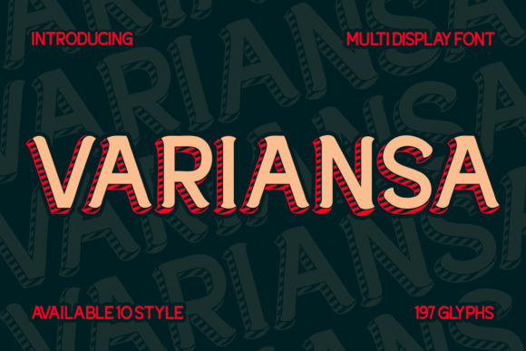Variansa Display Font for Editorial Layouts and Content Branding