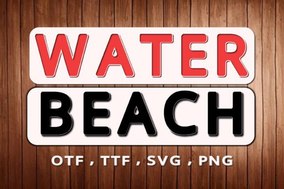 Water Beach: A Whimsical Display Font for Handmade Products